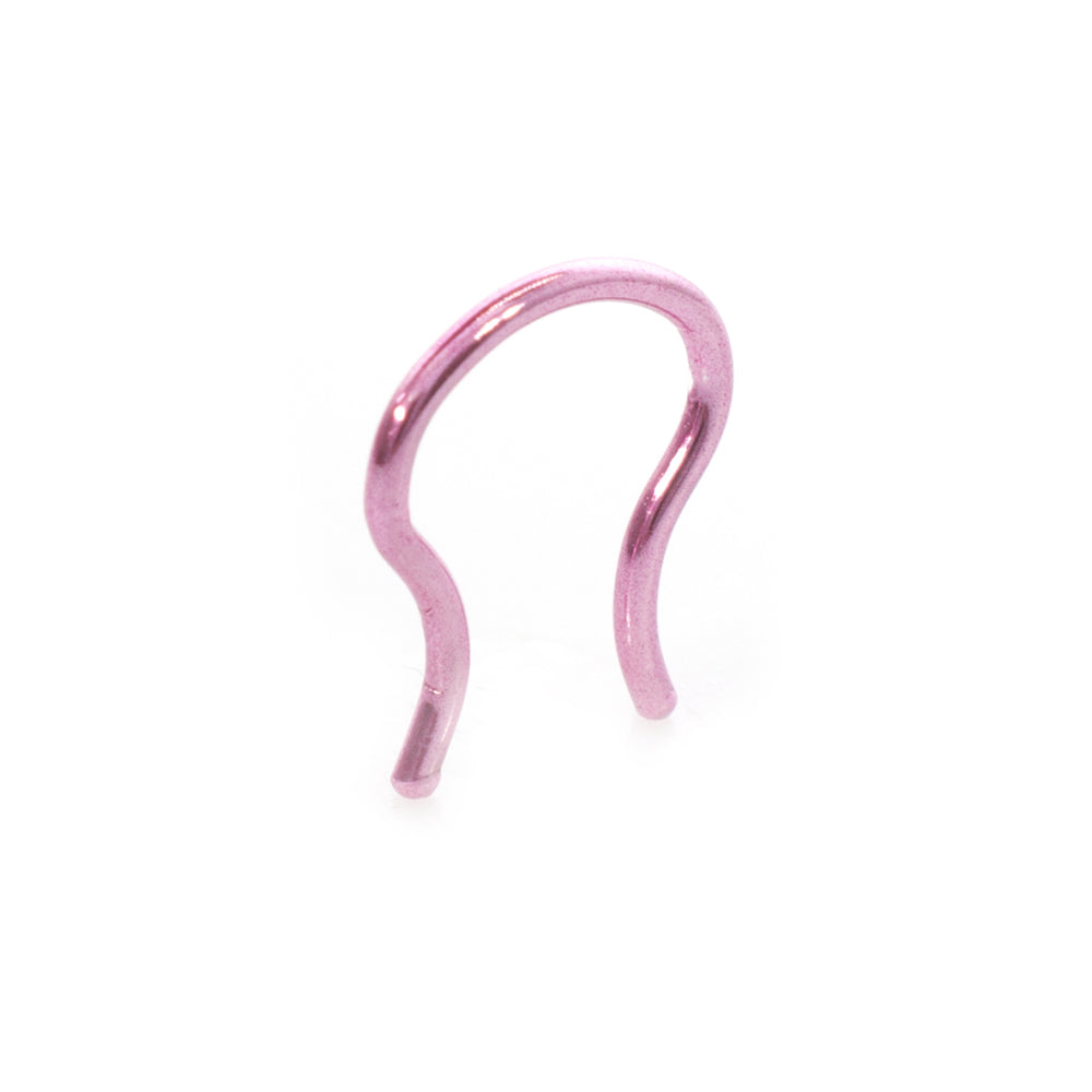 Titanium Plated 16 Gauge Septum Retainer