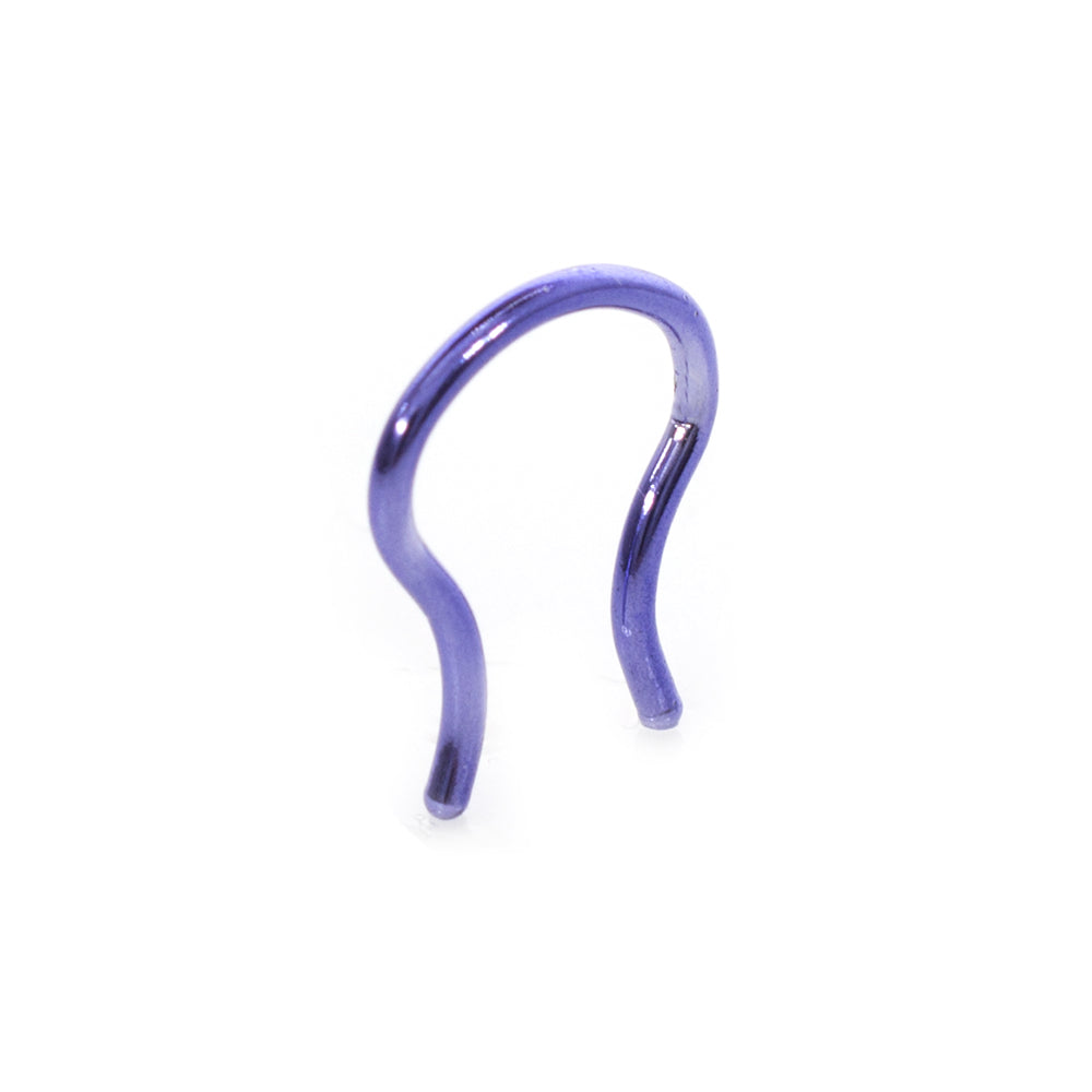 Titanium Plated 16 Gauge Septum Retainer