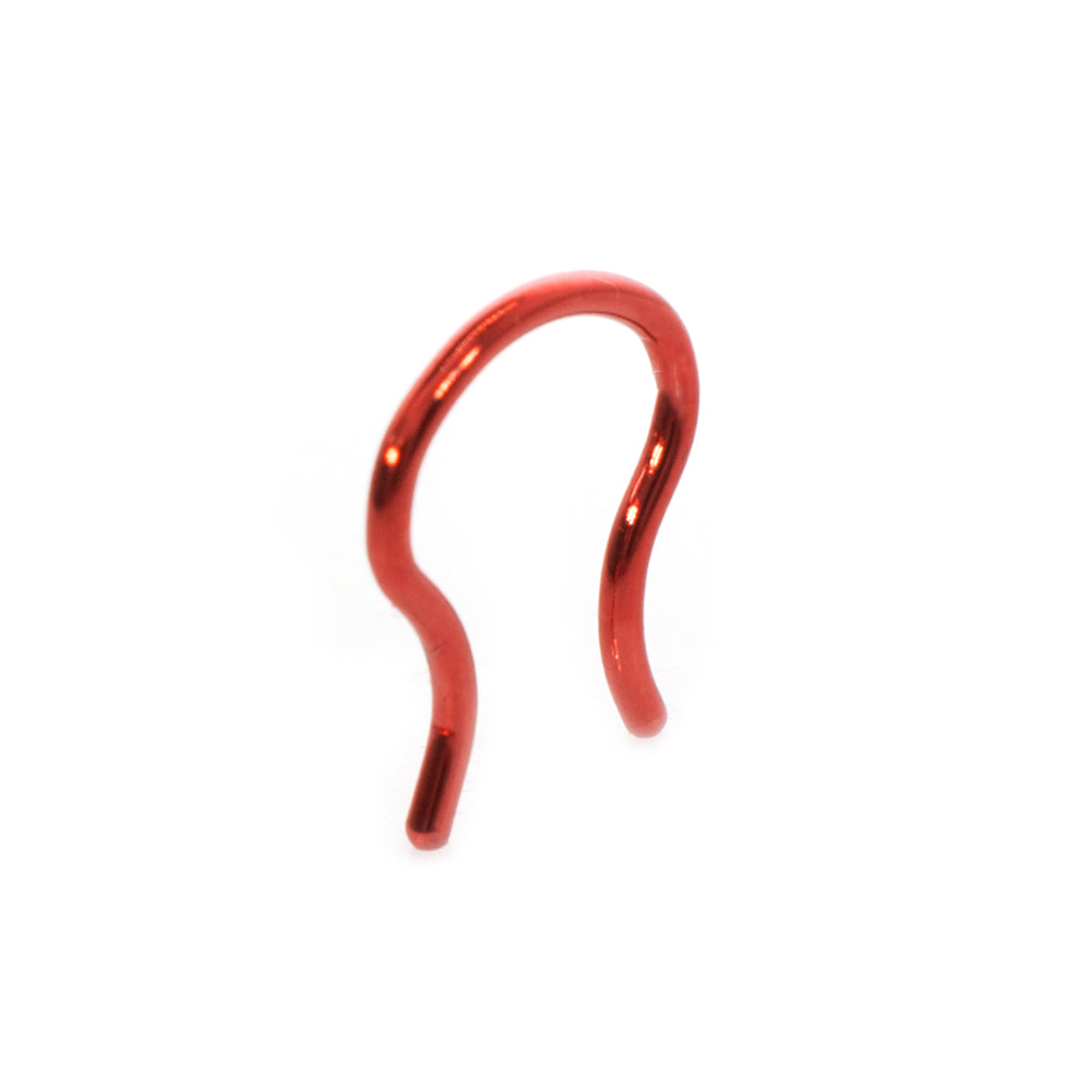 Titanium Plated 16 Gauge Septum Retainer