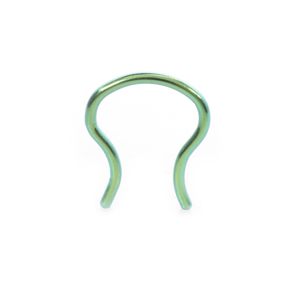 Surgical Steel Anodized Titanium Septum Ring Retainer 16 Gauge U Shape - Kruelty - Photo 8