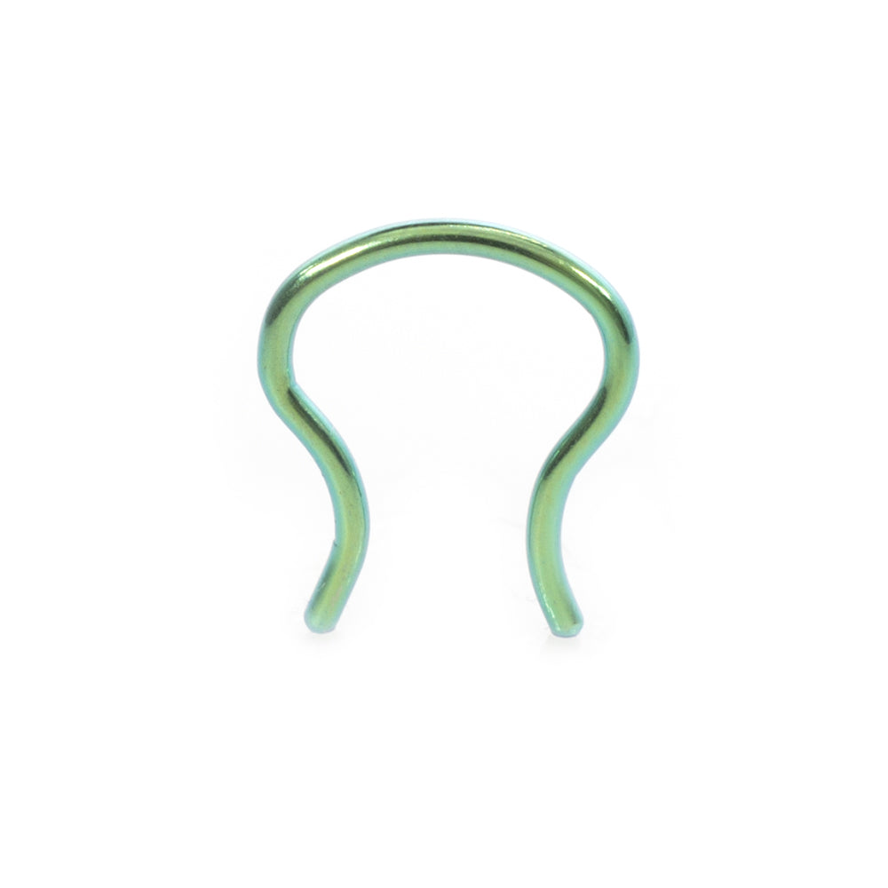 Titanium Plated 16 Gauge Septum Retainer
