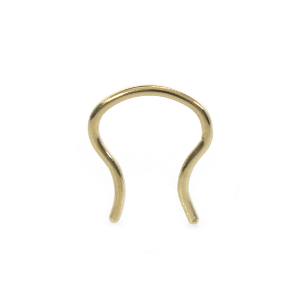 Titanium Plated 16 Gauge Septum Retainer