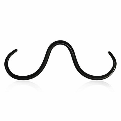 Surgical Steel 16 Gauge Mustache Design Septum Ring