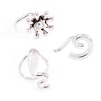 Surgical Steel 22 Gauge Flower, Snail & Spiral Nose Screws - 3 Pack