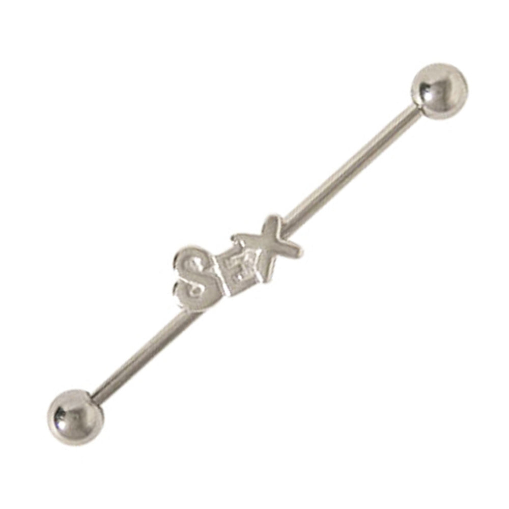 Surgical Steel 14 Gauge Sex Industrial Barbell 38mm