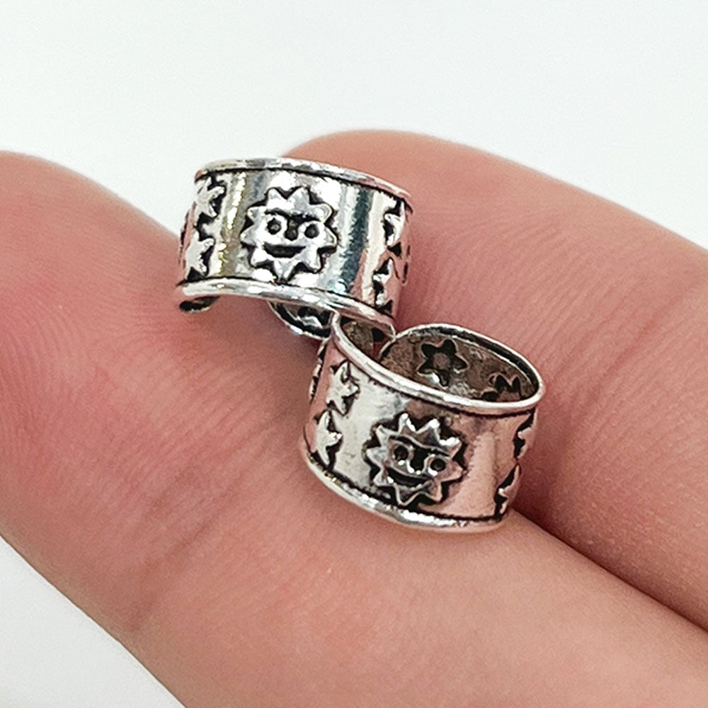 Sterling Silver Adjustable Ear Cuff with Star & Sun - photo 6