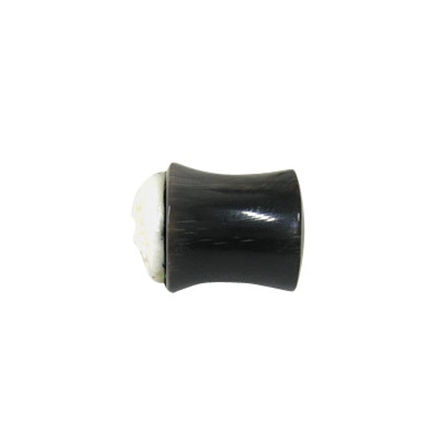 Black Bone 2 Gauge Sleeping Face Saddle Fit Ear Plugs - Pair - photo 2