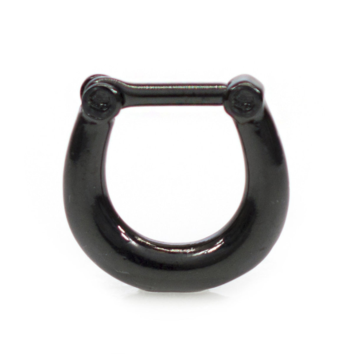 Surgical Steel Hinged Septum Clicker Ring 16 Gauge Smooth Surface - Kruelty - Photo 8