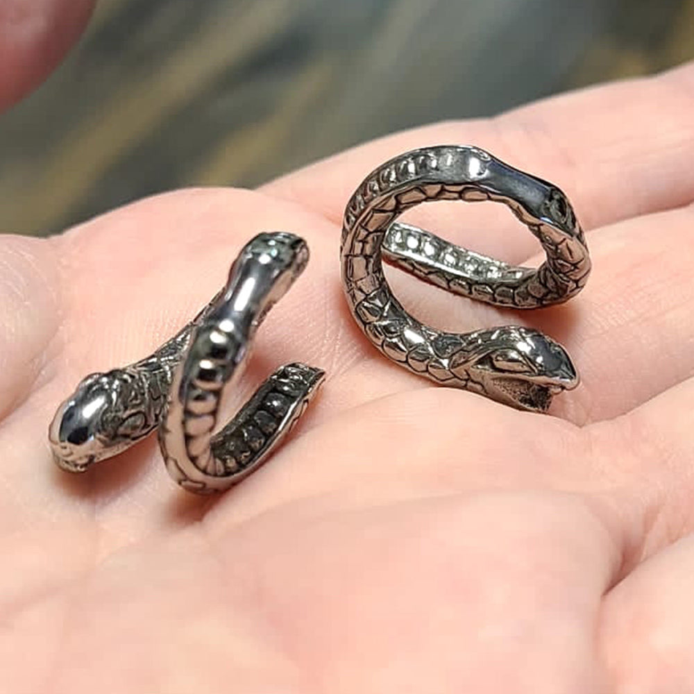 Surgical Steel 6 Gauge Snake Ear Weight Tapers - Pair - photo 2