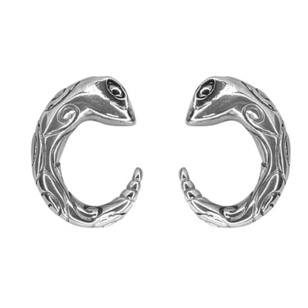 Surgical Steel Snake Serpent Ear Tapers 0G - Pair