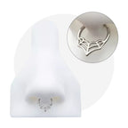 PVD Surgical Steel 16 Gauge Spider Web Hinged Segment Ring