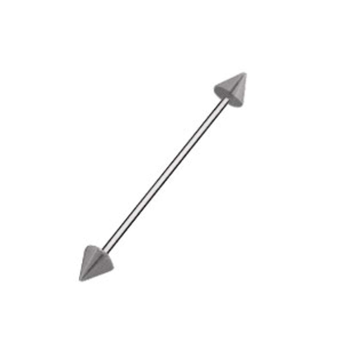 Surgical Steel 14 to 16 Gauge Industrial Barbell Spike with End