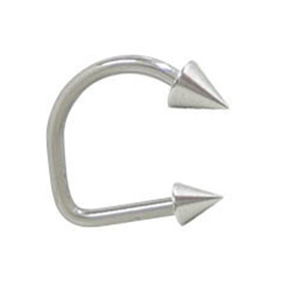 Surgical Steel 14 to 16 Gauge Labret Stud with Spike Lippy Loop