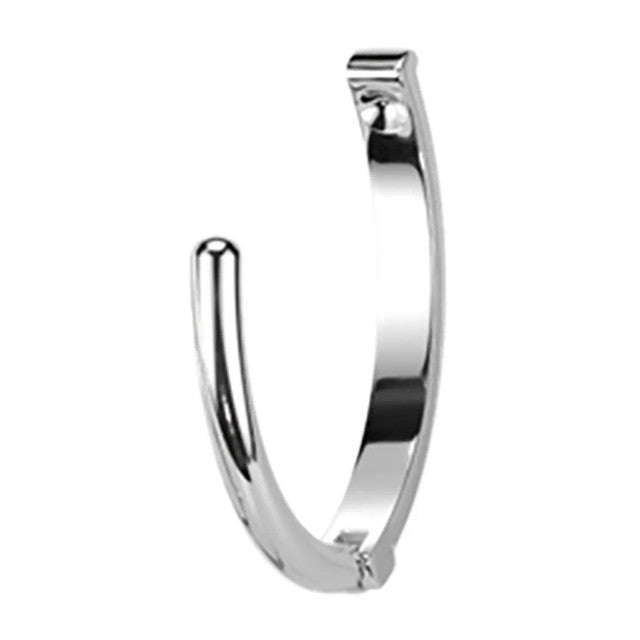 Titanium Hinged Belly Ring 14G 10mm with Square CZ - 4 Colors - photo 4