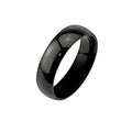 Surgical Steel Glossy Mirror Polished Black Finger Ring