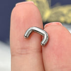 Surgical Steel 10 to 16 Gauge Staple Septum Ring Retainer - photo 2