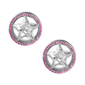 Surgical Steel 6 to 2 Gauge Star CZ Screw Fit Ear Tunnels - Pair