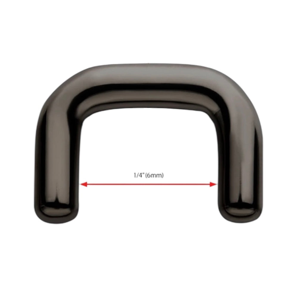 Titanium 10 to 16 Gauge PVD Black Staple Septum Ring - photo 3