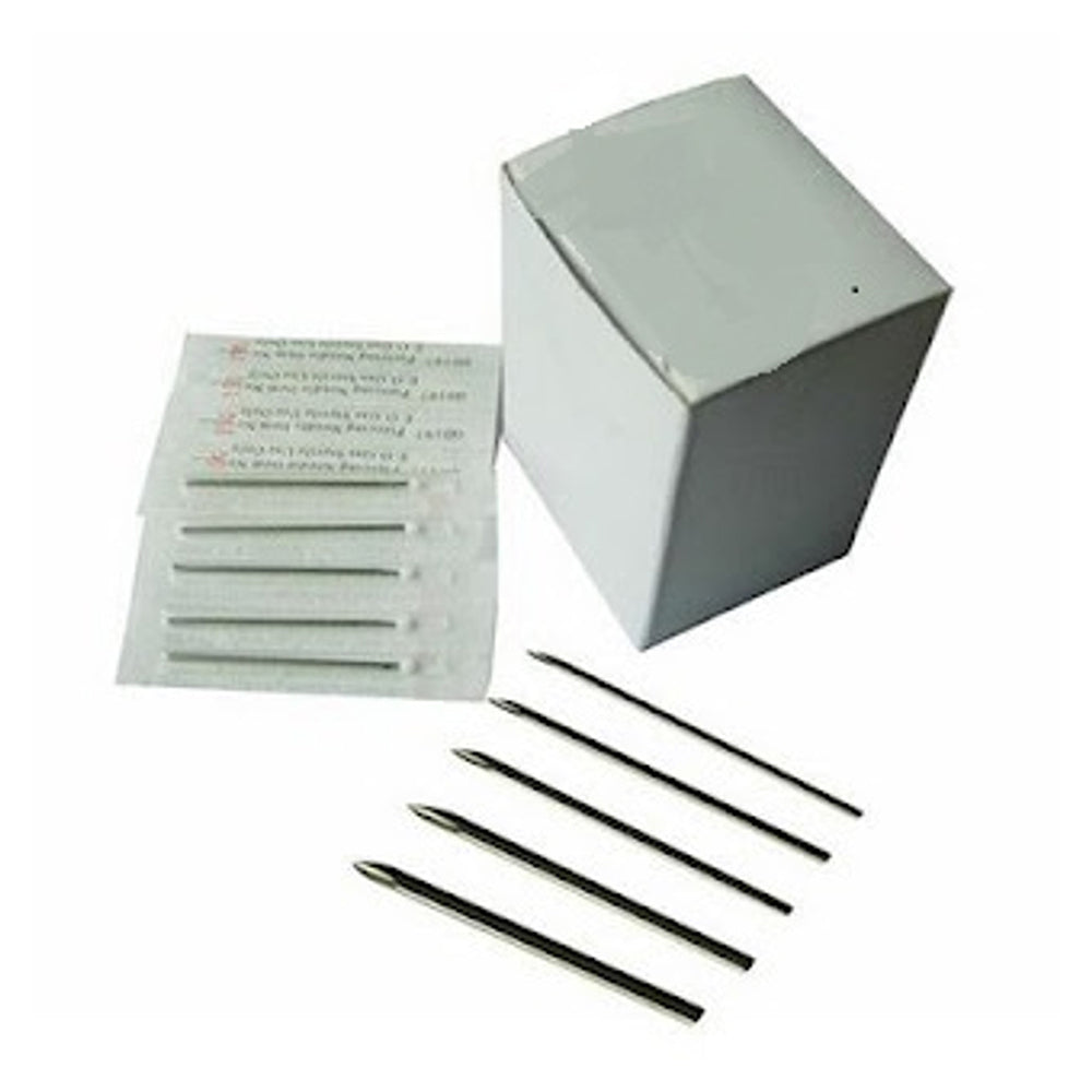 Sterilized Surgical Steel Piercing Needles 16 to 20 Gauge - 100 Pack