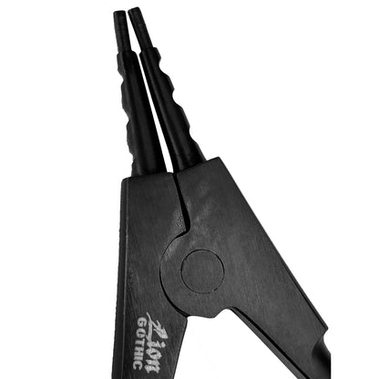 Surgical Steel Black Small Ring Opening Pliers - photo 4