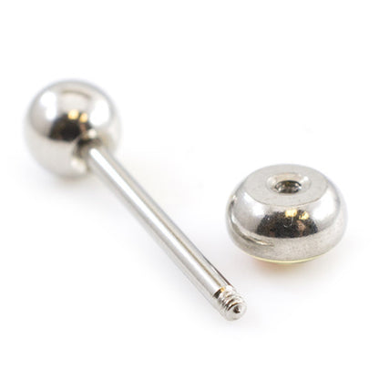 Surgical Steel 14 Gauge Tongue Barbell with Super Girl Logo - photo 2