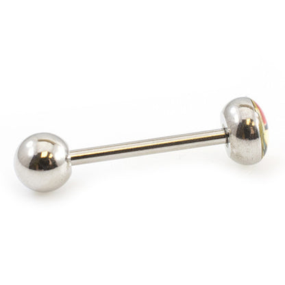 Surgical Steel 14 Gauge Tongue Barbell with Super Girl Logo - photo 4