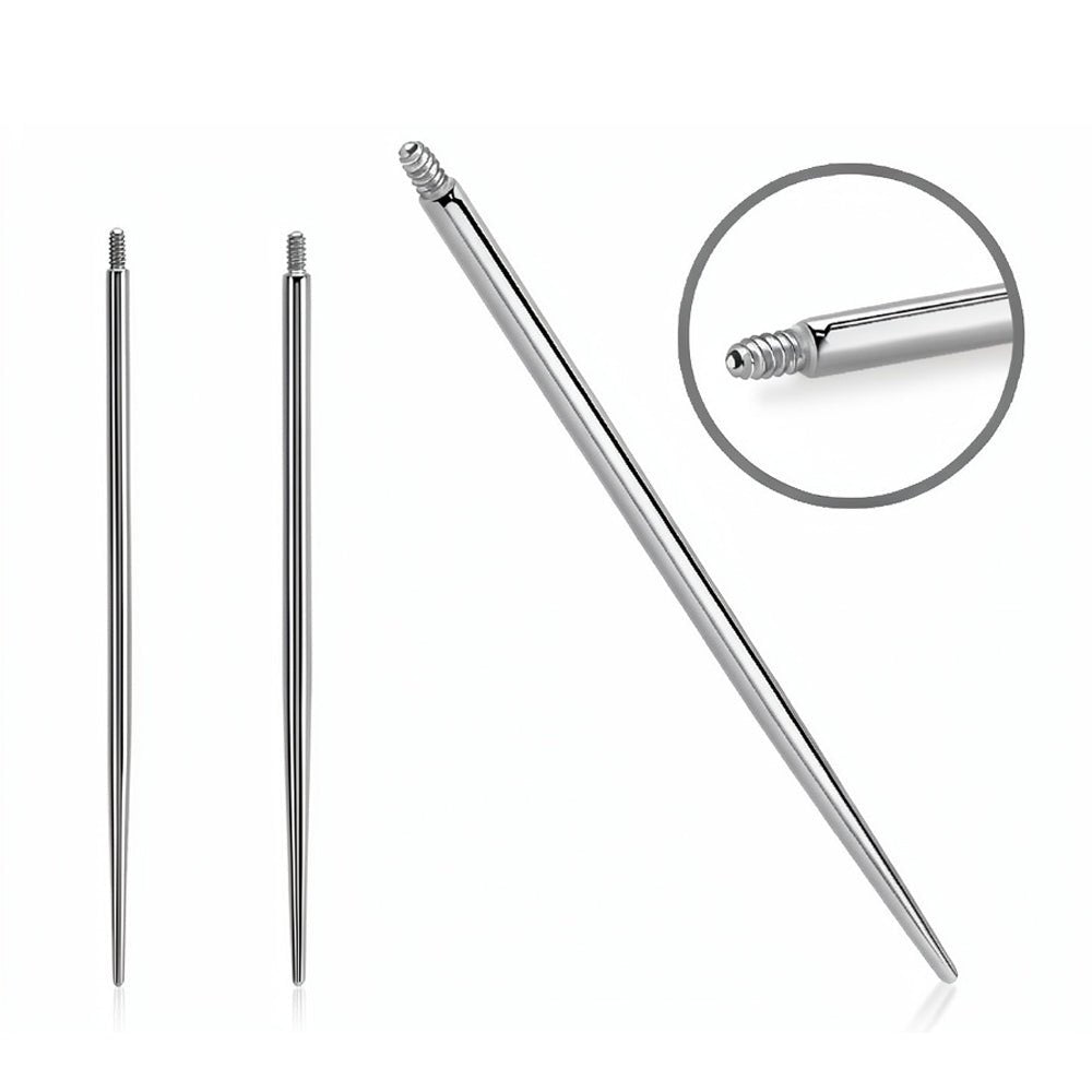 Surgical Steel 16 to 18 Gauge Insertion Taper Tool Threaded - Kruelty