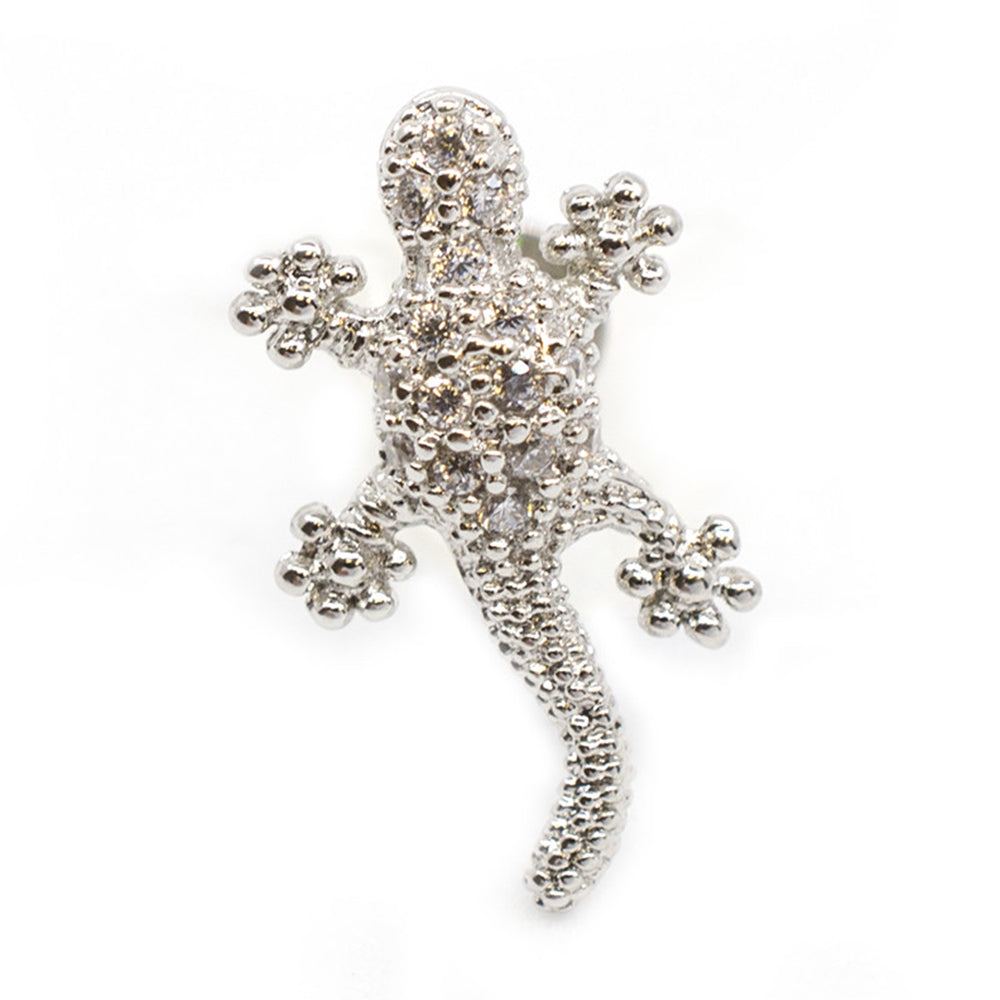 Surgical Steel 16 Gauge Labret Stud with CZ Lizard Tops - photo 3