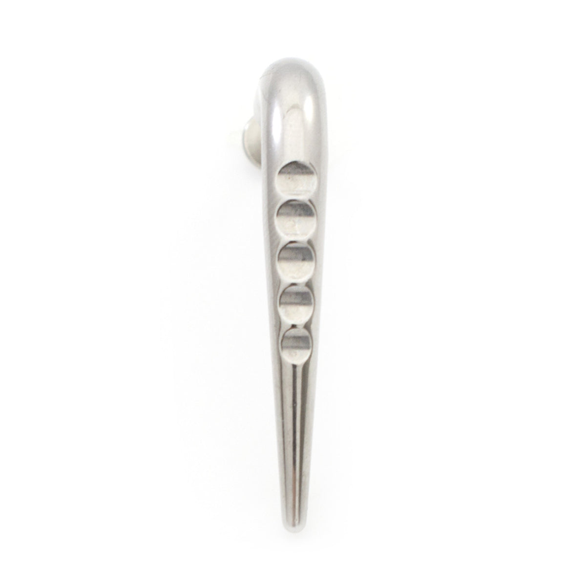 Surgical Steel Labret Ring 14 Gauge 3/8" x 40 mm Long Carved Claw - Kruelty