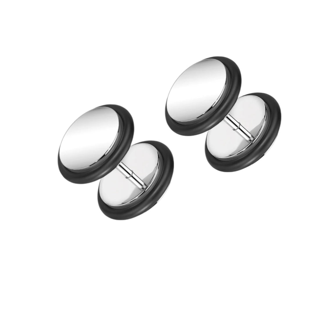 PVD Surgical Steel 16 Gauge Fake Ear Gauge Plugs - Pair - photo 8