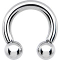 Surgical Steel 10 Gauge Horseshoe Barbell