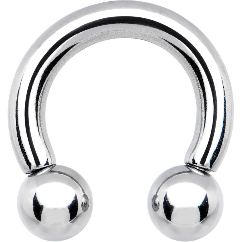 Surgical Steel 10 Gauge Horseshoe Barbell