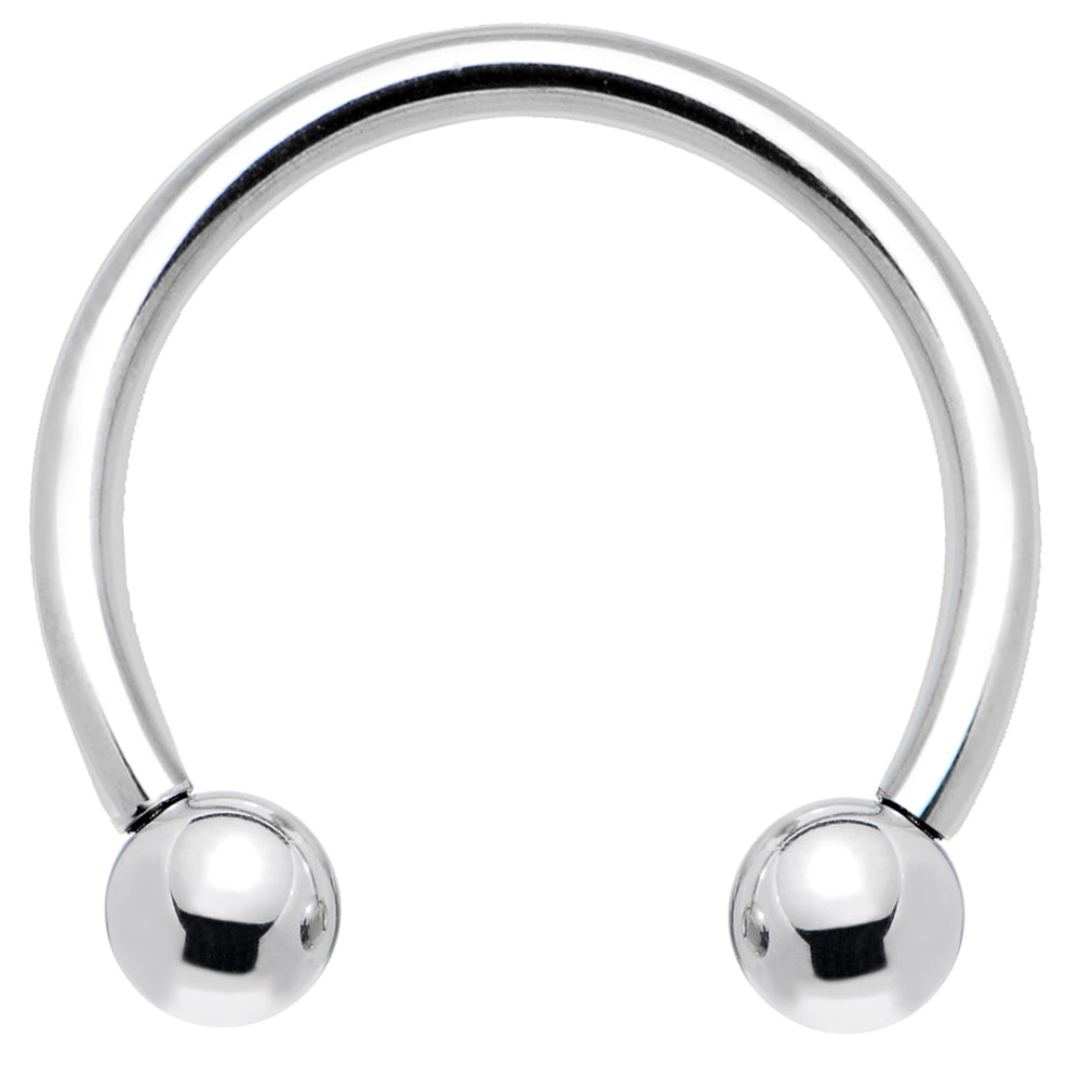 Surgical Steel Horseshoe Barbell 16G with 3mm, 4mm or 5mm Balls