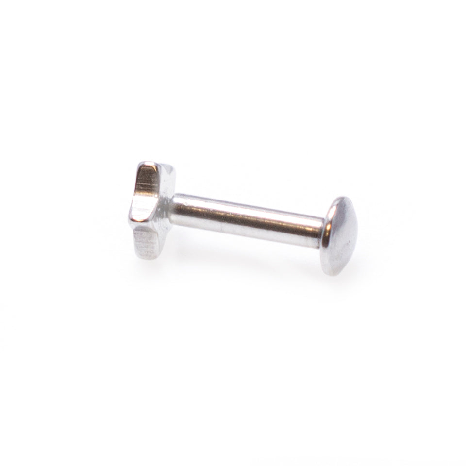 Surgical Steel Labret Stud with Star Flat Top - photo 3
