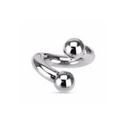 Surgical Steel Twist Spiral Barbell Ring 8 to 00 Gauge Internal Thread - Kruelty - Photo 2
