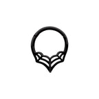 PVD Surgical Steel 16 Gauge Spider Web Hinged Segment Ring