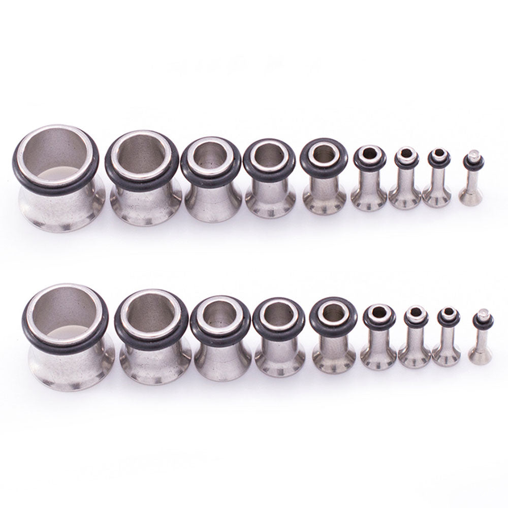 Surgical Steel 14 to 00 Gauge Ear Stretching Kit Tapers Set - 36 Pack - View 3