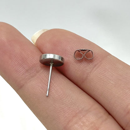 Surgical Steel Smiley Face Stud Earrings 20 Gauge - Pair - photo 4