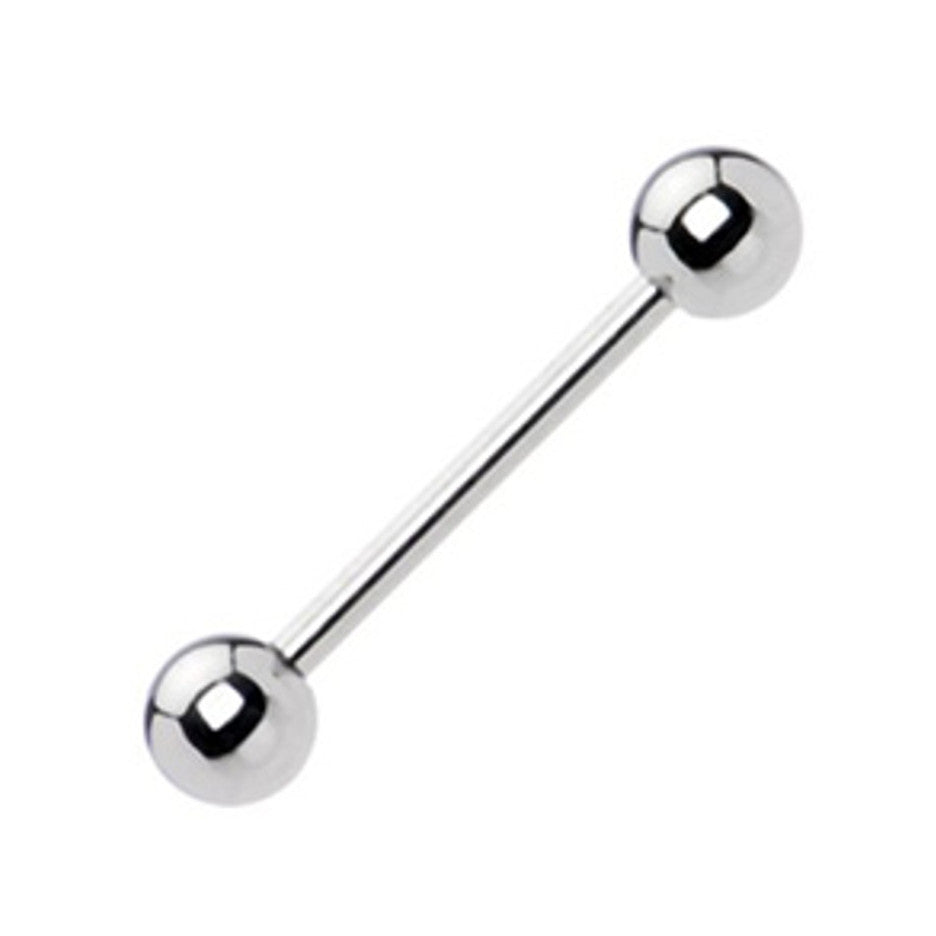 Surgical Steel 14 Gauge Straight Barbell with Ball Ends