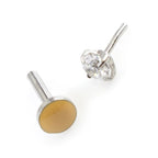 Surgical Steel 16 Gauge Push In Labret Stud with Prong CZ - photo 3