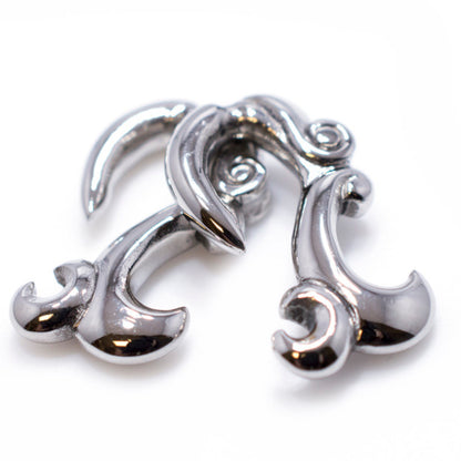 Surgical Steel 8 Gauge Tribal Hangers Ear Weight Tapers - Pair - photo 2