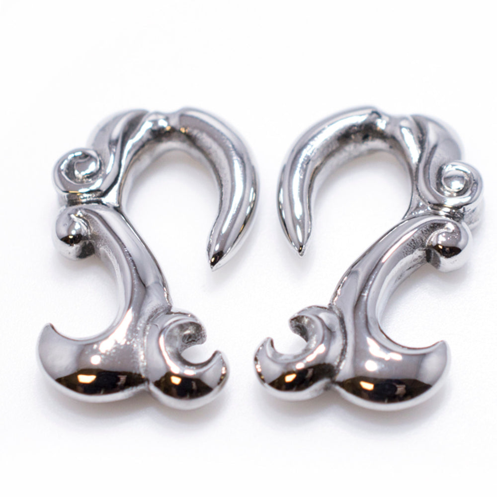 Surgical Steel 8 Gauge Tribal Hangers Ear Weight Tapers - Pair
