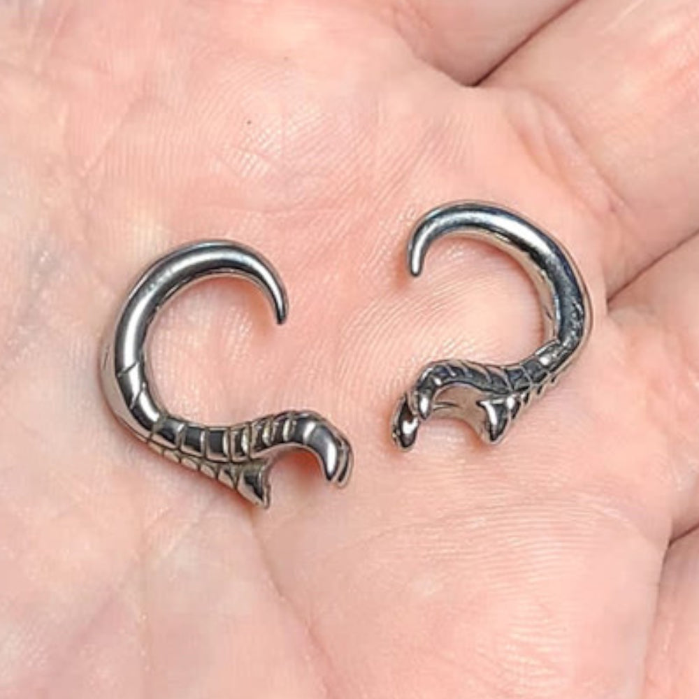 Surgical Steel Talon Claw Ear Tapers 8G - Pair - photo 2