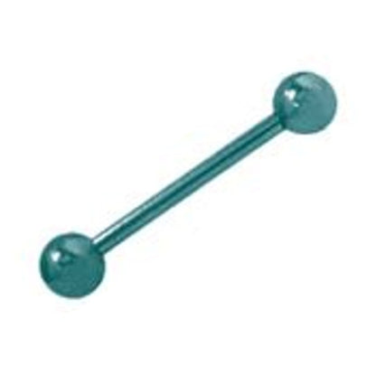 Titanium 14 Gauge Colored Straight Barbell with 5mm Ball - 1/2 Inch - photo 8
