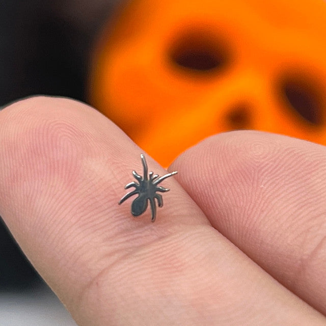 Titanium Threadless Push In Flat Spider Top