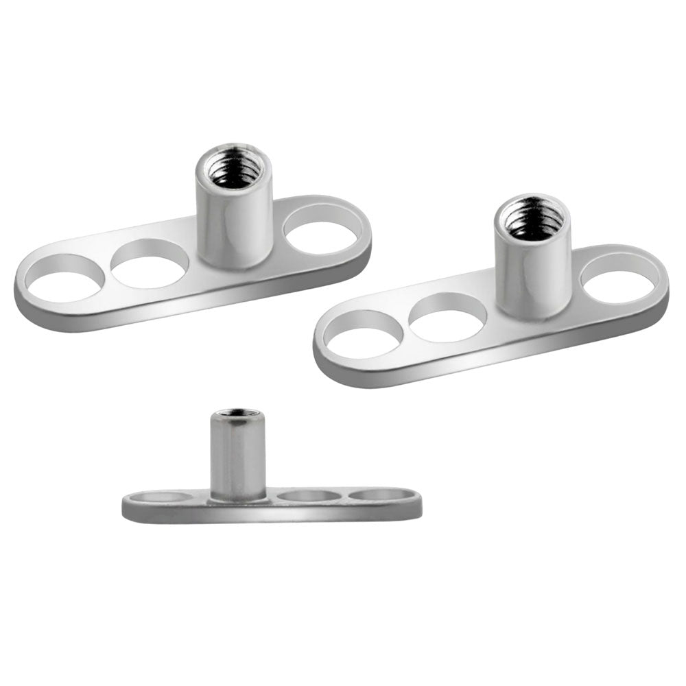 Titanium 14 & 16 Gauge Dermal Anchor Base