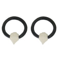 Buffalo Horn 10 Gauge Tiered Spike Captive Bead Ring