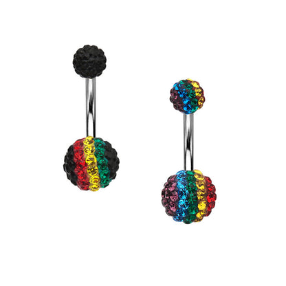 Surgical Steel 14 Gauge Belly Ring with Ferido Ball