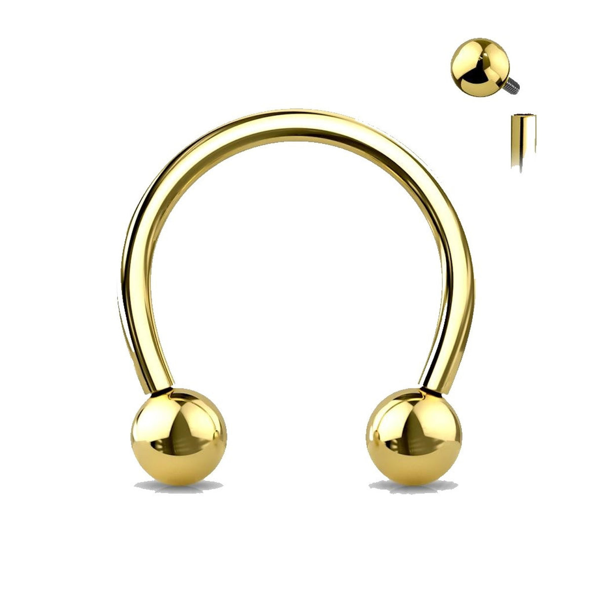 Surgical Steel 16 Gauge Holiday Septum Clicker Gift Set - 4 Pack - photo 4
