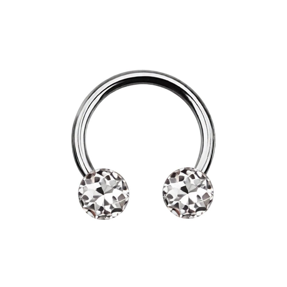 Titanium 16 Gauge Horseshoe Circular Barbell with Ferido Ball - Kruelty